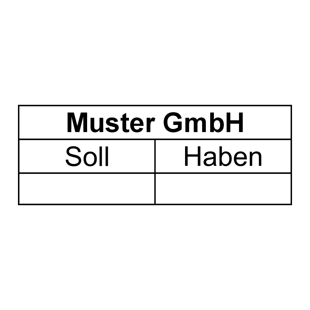 Buchungsstempel 58x22mm