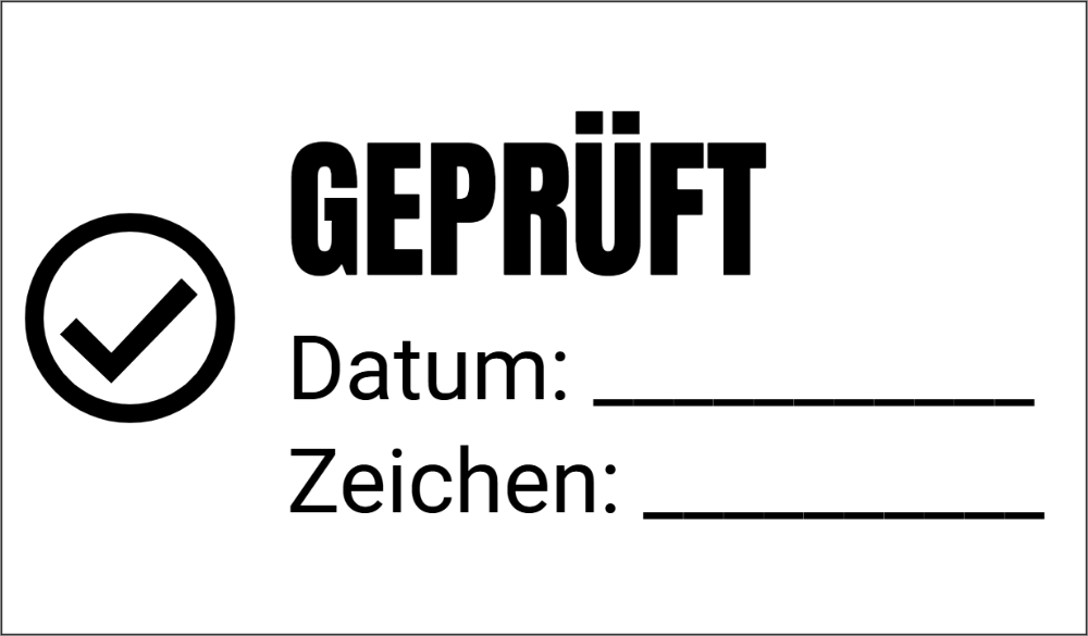 Vorschau der Vorlage 41x24 Geprüft
