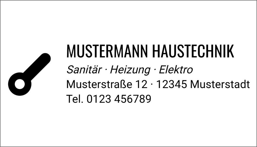 Vorschau der Vorlage 49x28 Handwerker
