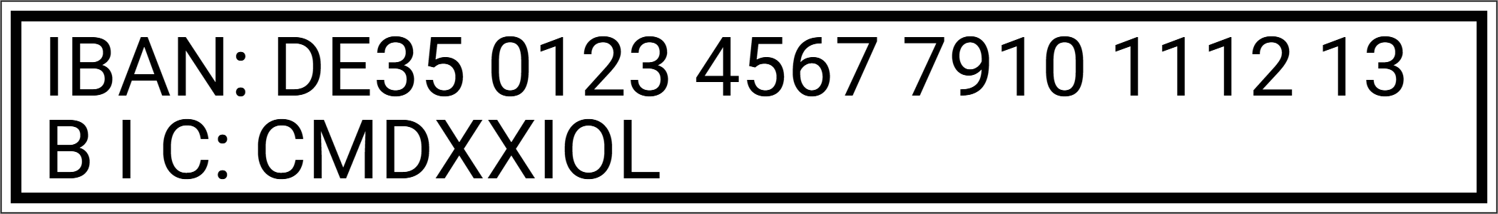 Vorschau der Vorlage 70X10 BIC