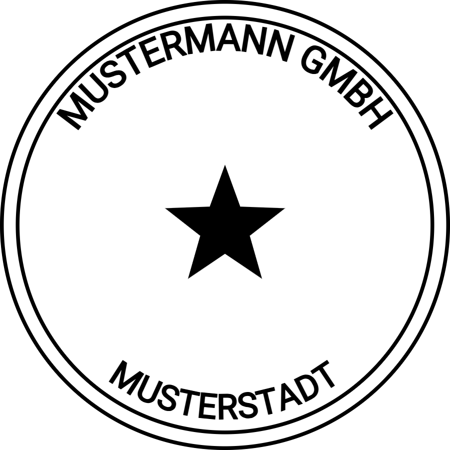 Vorschau der Vorlage Ø30 Firmensiegel