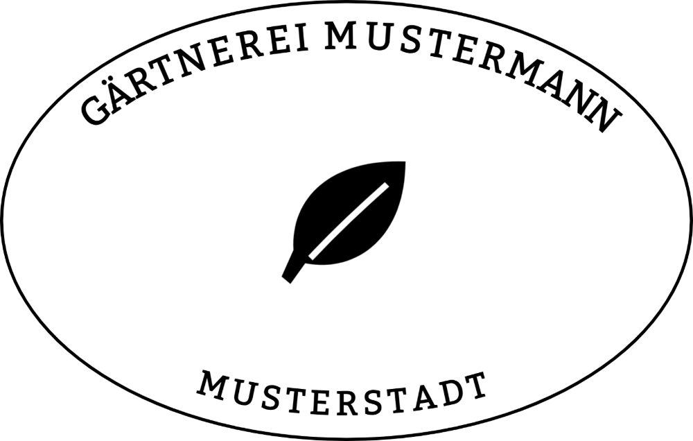 Vorschau der Vorlage 55x35 oval Gärtnerei