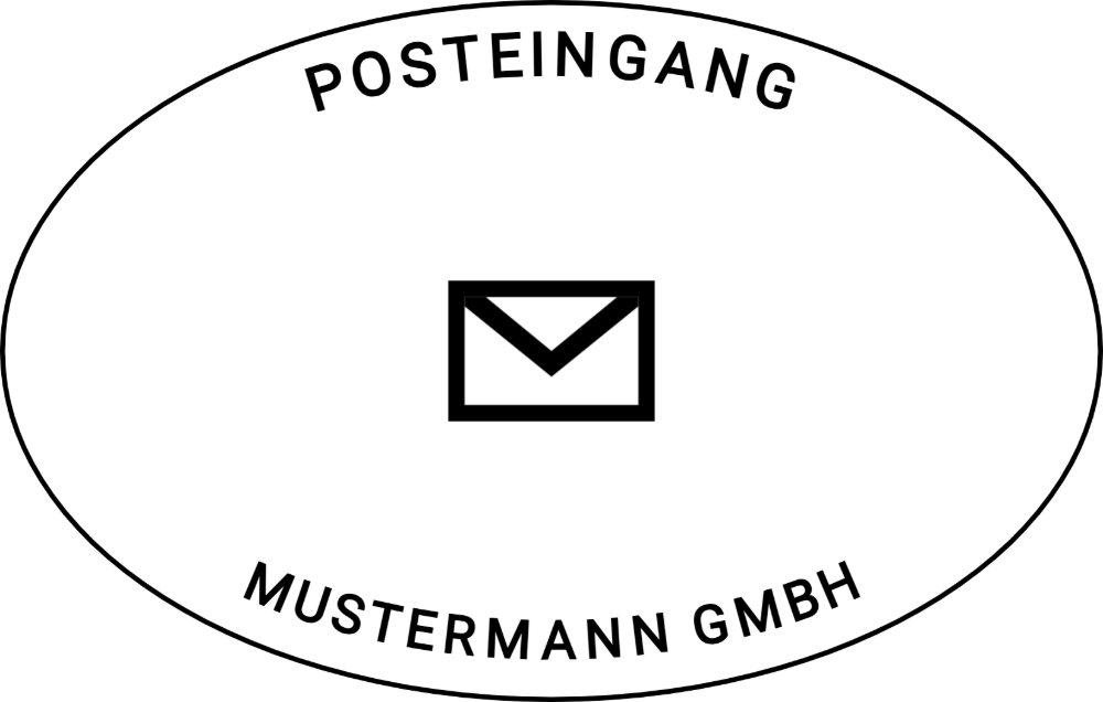 Vorschau der Vorlage 55x35 oval Posteingang
